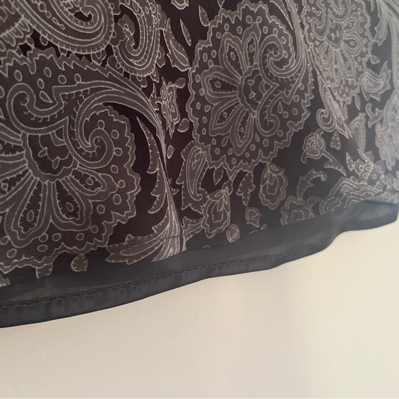 Vintage Express Paisley Brown Skirt - Picture 5 of 8